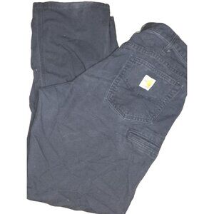 Carhartt Women's FR Midweight Loose Fit‎ Canvas Pant Navy Blue 14x30